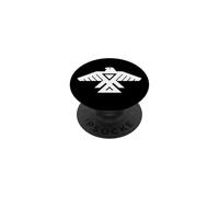 Thunderbird - Uccello bianco su sfondo nero PopSockets PopGrip Adesivo