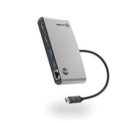 Thunderbolt 3 Dock (Docking station portatile Dual HDMI con 4K)Dock portatile ALOGIC Thunderbolt 3, Dual HDMI 4K a 60Hz, USB-A Gen1, Gigabit Ethernet, compatibile con MacBook Air/Pro, Dell XPS e altro