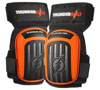 Thunderbolt Ginocchiere Lavoro Professionali - Ginocchiere Piastrellista Muratore con Comodo Cuscino in Gel e Cinturini Antiscivolo Resistenti - Ginocchiere Giardinaggio, Costruzione - Knee Pads