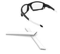 ThunderClap Earsocks Ricambio per occhiali da sole Oakley Split Jacket/Split Jacket, bianco, Taglia unica