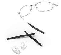 ThunderClap Kit di cuscinetti per naso e calzini in gomma per occhiali da sole Oakley Big Square Wire, Nero , Taglia unica