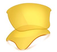 ThunderClap Lenti di ricambio in policarbonato per occhiali da sole Oakley Flak Jacket XLJ, Giallo Cristallo, Flak Jacket XLJ