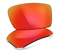 ThunderClap Lenti di ricambio in policarbonato per occhiali da sole Oakley Gascan, Aurora Red, Taglia unica