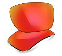 ThunderClap Lenti di ricambio in policarbonato per occhiali da sole Oakley Turbine OO9263, 65 mm, Aurora Rosso, Turbine