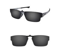 ThunderClap Occhiali da sole polarizzati a clip per Oakley Airdrop OX8046 55 mm per uomo donna protezione UV, Guscio nero, Airdrop OX8046 55mm