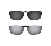 ThunderClap Occhiali da sole polarizzati a clip per Oakley Crosslink Switch OX3128 53 mm per uomo donna protezione UV, Guscio nero + grigio ultimo, Crosslink Switch OX3128 53mm