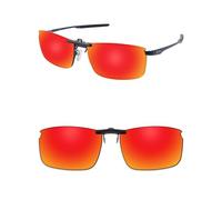 ThunderClap Occhiali da sole polarizzati a clip per Oakley Fuller OX3227 57 mm per uomo donna protezione UV, Aurora Rosso, Fuller OX3227 57mm