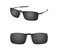 ThunderClap Occhiali da sole polarizzati a clip per Oakley Fuller OX3227 57 mm per uomo donna protezione UV, Guscio nero, Fuller OX3227 57mm