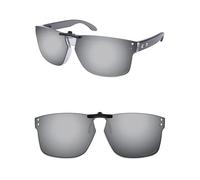 ThunderClap Occhiali da sole polarizzati a clip per Oakley Holbrook RX OX8156 54mm per uomo donna protezione UV, Grigio Ultimo, Holbrook RX OX8156 54mm