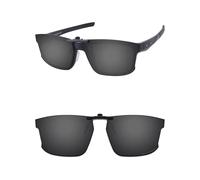 ThunderClap Occhiali da sole polarizzati a clip per Oakley Hyperlink OX8051 54mm per uomo donna protezione UV, Guscio nero, Hyperlink OX8051 54mm