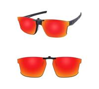 ThunderClap Occhiali da sole polarizzati a clip per Oakley Hyperlink OX8051 54mm per uomo donna protezione UV, Aurora Rosso, Hyperlink OX8051 54mm