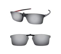 ThunderClap Occhiali da sole polarizzati a clip per Oakley Pitchman OX8050 55 mm per uomo donna protezione UV, Grigio Ultimo, Pitchman OX8050 55mm