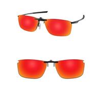 ThunderClap Occhiali da sole polarizzati a clip per Oakley Socket 5.5 OX3218 54mm per uomo donna protezione UV, Aurora Rosso, Socket 5.5 OX3218 54mm
