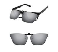 ThunderClap Occhiali da sole polarizzati con clip flip-up compatibili con Ray-Ban RB7025 53 mm per uomo donna protezione UV