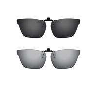 ThunderClap Occhiali da sole polarizzati con clip flip-up compatibili con Ray-Ban RB7025 53 mm per uomo donna protezione UV