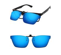 ThunderClap Occhiali da sole polarizzati con clip flip-up compatibili con Ray-Ban RB7025 53 mm per uomo donna protezione UV