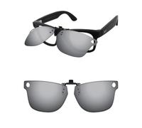 ThunderClap Occhiali da sole polarizzati con clip flip-up compatibili con Ray-Ban RW4006 50 mm per uomo donna protezione UV, Grigio Ultimo, RW4006 50mm