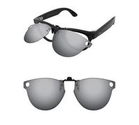 ThunderClap Occhiali da sole polarizzati con clip flip-up compatibili con Ray-Ban RW4009 50 mm per uomo donna protezione UV, Grigio Ultimo, RW4009 50mm