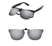 ThunderClap Occhiali da sole polarizzati con clip flip-up compatibili con Ray-Ban Wayfarer Ease RB4340V 50 mm per uomo donna protezione UV, Grigio Ultimo, Wayfarer Ease RB4340V 50mm
