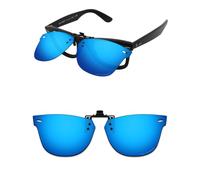 ThunderClap Occhiali da sole polarizzati con clip flip-up compatibili con Ray-Ban Wayfarer Ease RB4340V 50 mm per uomo donna protezione UV