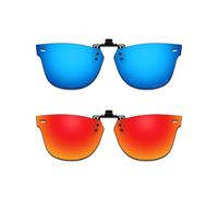 ThunderClap Occhiali da sole polarizzati con clip flip-up compatibili con Ray-Ban Wayfarer Ease RB4340V 50 mm per uomo donna protezione UV