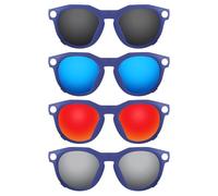 ThunderClap Occhiali da sole polarizzati con clip per Oakley Meta HSTN OW8002, 51 mm, unisex, protezione UV, Shell Black + Ultimate Gray + Geyser Blue + Aurora Red, Meta HSTN