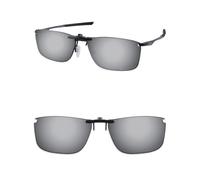ThunderClap Occhiali da sole polarizzati con clip per Oakley Socket 5.0 OX3217 57 mm per uomo donna protezione UV, Grigio Ultimo, Socket 5.0 OX3217 57mm