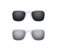 ThunderClap Occhiali da sole polarizzati con montaggio esterno a clip, compatibili con Ray-Ban Meta Wayfarer RW4006, 50 mm, unisex, protezione UV, Guscio nero + grigio ultimo, Meta Wayfarer RW4006