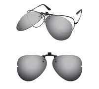 ThunderClap Occhiali da sole polarizzati con montaggio esterno a clip, compatibili con Ray-Ban RB6489 58 mm per uomini e donne, protezione UV, Grigio Ultimo, RB6489 58mm