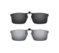 ThunderClap Occhiali da sole polarizzati flip-up clip-on per Oakley Base Plane OX3232 54 mm per uomo donna protezione UV, Guscio nero + grigio ultimo, Base Plane OX3232 54mm