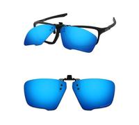 ThunderClap Occhiali da sole polarizzati flip-up clip-on per Oakley Crosslink Zero OX8076 56 mm per uomo donna protezione UV, Geyser Blu, Crosslink Zero OX8076 56mm