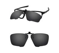 ThunderClap Occhiali da sole polarizzati flip-up clip-on per Oakley Crosslink Zero OX8076 56 mm per uomo donna protezione UV, Guscio nero, Crosslink Zero OX8076 56mm