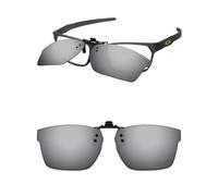 ThunderClap Occhiali da sole polarizzati flip-up clip-on per Oakley Hex Jector (A) OX8174F 56 mm per uomo donna protezione UV, Grigio Ultimo, Hex Jector (A) OX8174F 56mm