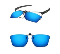 ThunderClap Occhiali da sole polarizzati flip-up clip-on per Oakley Hex Jector (A) OX8174F 56 mm per uomo donna protezione UV, Geyser Blu, Hex Jector (A) OX8174F 56mm