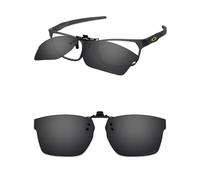 ThunderClap Occhiali da sole polarizzati flip-up clip-on per Oakley Hex Jector (A) OX8174F 56 mm per uomo donna protezione UV, Guscio nero, Hex Jector (A) OX8174F 56mm