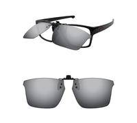 ThunderClap Occhiali da sole polarizzati flip-up clip-on per Oakley Litebeam OX8140 55 mm per uomo donna protezione UV, Grigio Ultimo, Litebeam OX8140 55mm