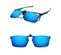 ThunderClap Occhiali da sole polarizzati flip-up clip-on per Oakley Plank 2.0 OX8081 53 mm per uomo donna protezione UV, Geyser Blu, Plank 2.0 OX8081 53mm