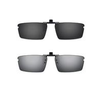 ThunderClap Occhiali da sole polarizzati flip-up clip-on per Oakley Top Spinner 4B OX3136 53 mm per uomo donna protezione UV, Guscio nero + grigio ultimo, Top Spinner 4B OX3136 53mm