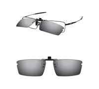 ThunderClap Occhiali da sole polarizzati flip-up clip-on per Oakley Top Spinner 4B OX3136 53 mm per uomo donna protezione UV, Grigio Ultimo, Top Spinner 4B OX3136 53mm