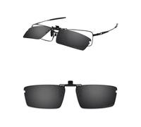ThunderClap Occhiali da sole polarizzati flip-up clip-on per Oakley Top Spinner 4B OX3136 53 mm per uomo donna protezione UV, Guscio nero, Top Spinner 4B OX3136 53mm