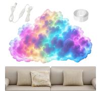Thundercloud - Set di lampade a LED da soffitto 3D USB Thundercloud | Illuminazione dinamica decorazione per scrivania, soggiorno, ufficio, festa, casa, festival, fotografia, celebrazioni
