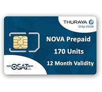 Thuraya Telefono satellitare NOVA Scheda SIM con 170 unità