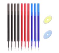 THXFUNAREA 10 PCS Cartucce di ricambio compatibili con Legami [4 nero +3 blu + 3 rosso], punta 0,7 mm, altezza 13 cm, rotolo di inchiostro cancellabil
