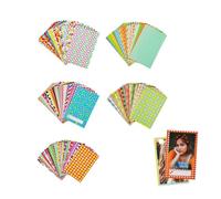 THXFUNAREA 100 Pezzi Adesivi Colorati per Foto di Polaroid, Adesivi per carta polaroid, polaroid pellicole Adesivi per Cornici Foto Colorata, Cornice Autoadesive per Foto in Carta