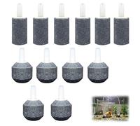 THXFUNAREA 12 PCS Pietra Aerea per Acquario,Pietra Ossigenata,Disco di Pietra Ad Aria,Diffusore di Ossigeno,Bolla Diffusore Strumento di Rilascio,per Acquari,Pesce,Serbatoio Nano Pompa Ad Aria