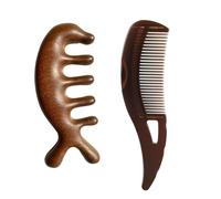 THXFUNAREA 2 Pettine Antiforfora+1 pettine massaggio cuoio capelluto,Pettine a denti Cavi per Cuoio Capelluto Antiforfora,Pettine per Capelli a Pressione con Manico per Raschiare la Pelle