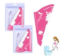 THXFUNAREA 20 Pezzi Imbuto per Pipi Donna in Pied,Coni per Pipi Donna USAA e Getta da Viaggio,Orinatoio Portatile Donna di Carta Coni Pipi Donna Monousoo per Campeggio Escursioni e attività All'Aperto