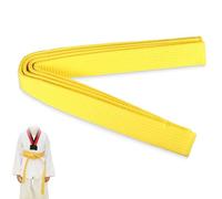 THXFUNAREA 260 * 4cm Cintura Judo Karate Sportive Arti Marziali Cinture Taekwondo Professionale Aikido Cintura Tessuto Spesso Cintura Bambini Adulti Cintura Arti Marziali,Karate Arti Marziali,giallo
