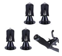 THXFUNAREA 4 Pezzi Tappi Manubrio Bici Corsa in Alluminio per Bici Corsa, MTB, Mountain Bike, Accessori Nastro Manubrio, Adatti per Manubri con Diametro Interno di 15-23mm (Nero)