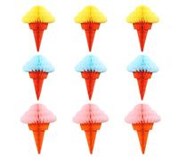 THXFUNAREA 9 pezzi di sacchetti di caramelle multicolori, sacchetti di carta velina per caramelle, decorazioni da appendere per il ritorno a scuola, per bambine e bambini, ecc.
